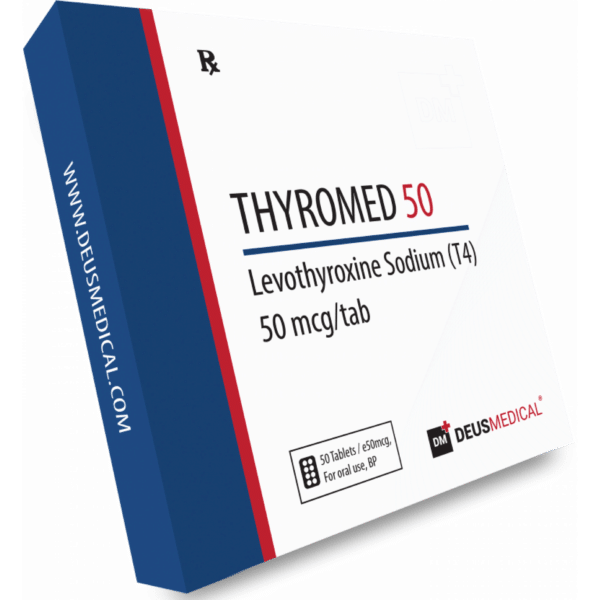 THYROMED 50 (Levothyroxine Sodium T4) 50tabs of 50mcg DEUS MEDICAL