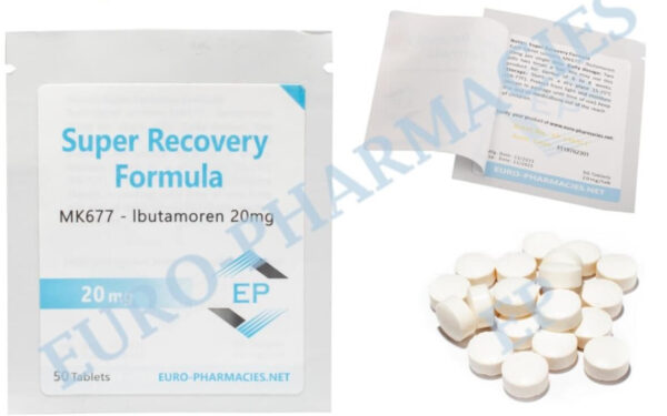 Super recovery (Ibutamoren MK677) 20mg tab 50tabs Euro Pharmacies EU