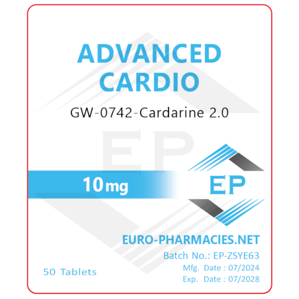 Cardarine 2.0-GW 0742 - 10mg/tab 50tabs - Euro Pharmacies - USA Domestic