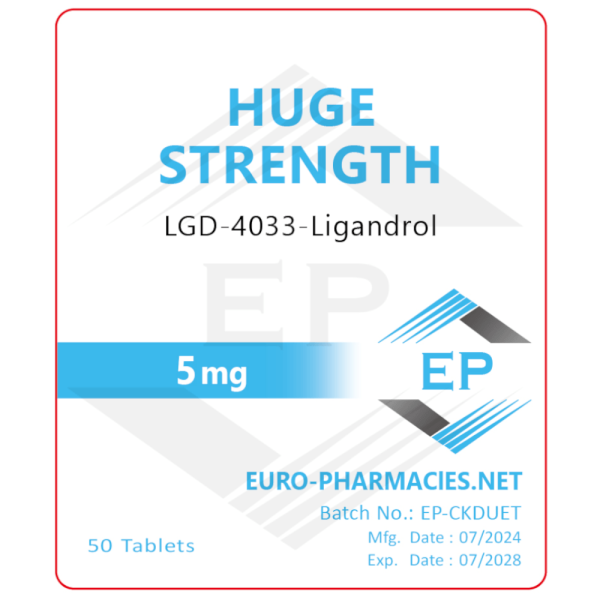 Ligandrol-LGD4033 - 5mg/tab 50tabs - Euro Pharmacies - USA Domestic