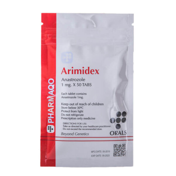 Arimidex 1mg x 50 Anastrozole 1mg tab 50 tabs Pharmaqo Labs 43E