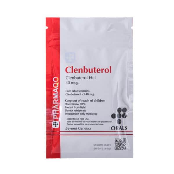 Clenbuterol 40mcg x 100 Clenbuterol 40mcg tab 100 tabs Pharmaqo Labs 47E