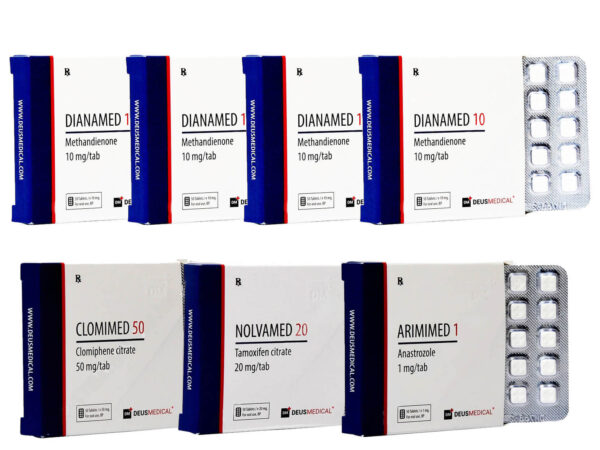 2 Bulking Pack Oral 6 weeks Dianabol Protection PCT Deus Medical