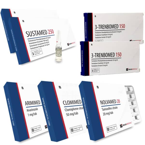 Deus Medical LEVEL II INJECT dry mass gain pack Sustanon Tri Tren 10 weeks