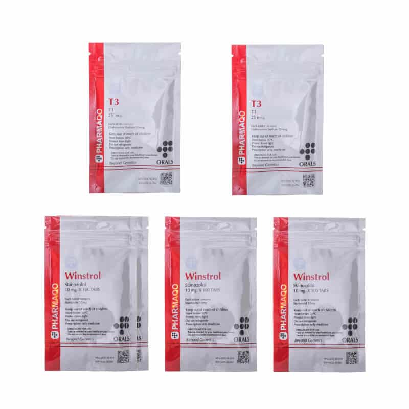 Pack seche Stanozolol T3 Cytomel Steroides oraux 8 Semaines Pharmaqo Labs 1