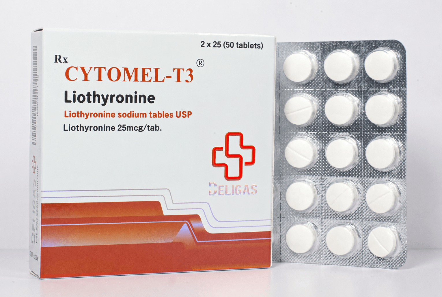 Cytomel T3 (25mcg) - 50tabs - Beligas(world)