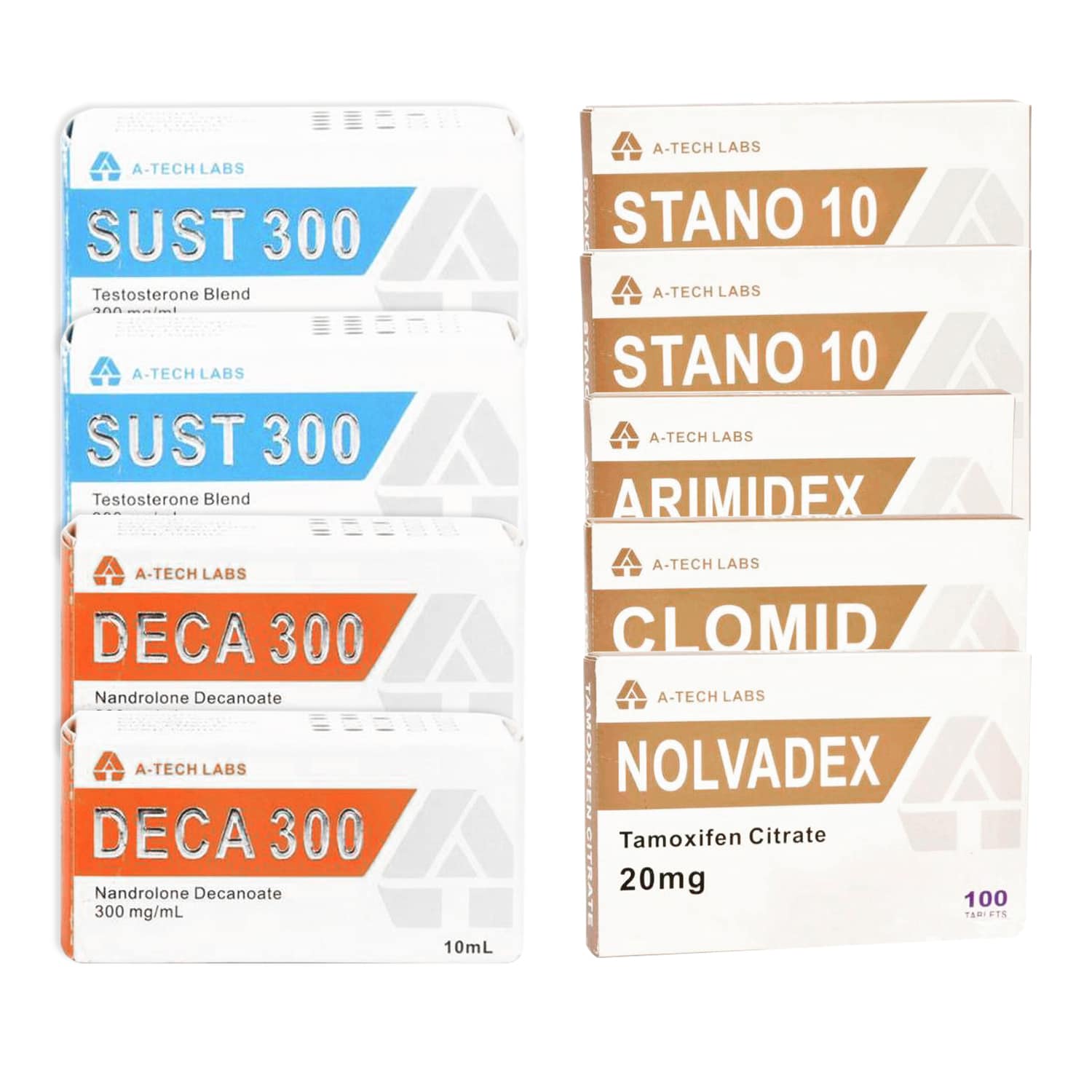 Pack Prise De Masse Sèche INJECT ORAL SUSTANON DECA WINSTROL 8 Semaines A Tech