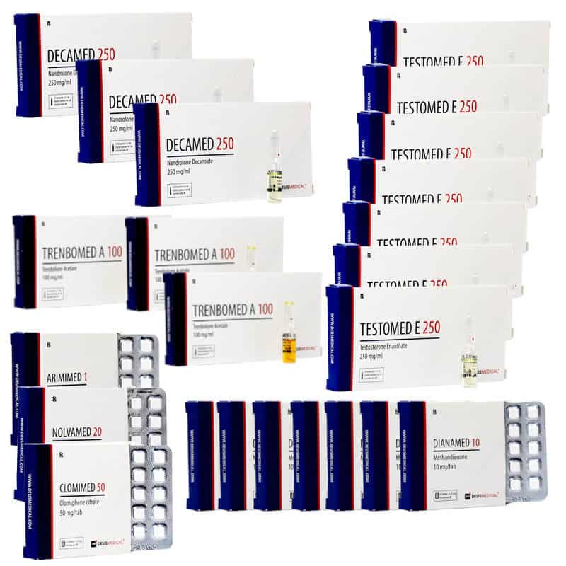 Pack prise de masse extreme TEST E DECA TREN A DIANABOL 16 semaines DEUS