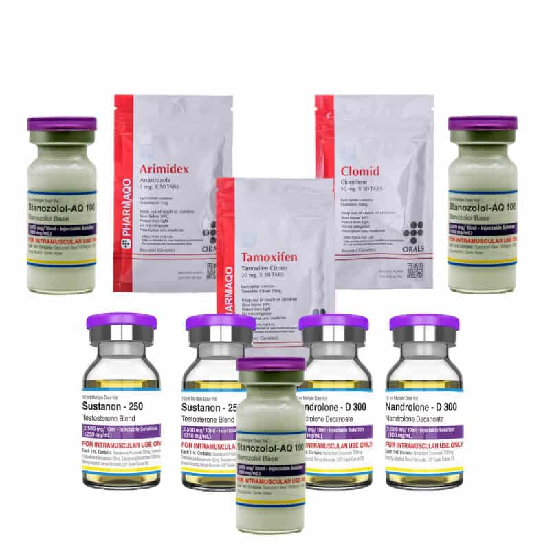 Pack Prise de Masse Seche SUSTANON WINSTROL DECA injection Pharmaqo Labs