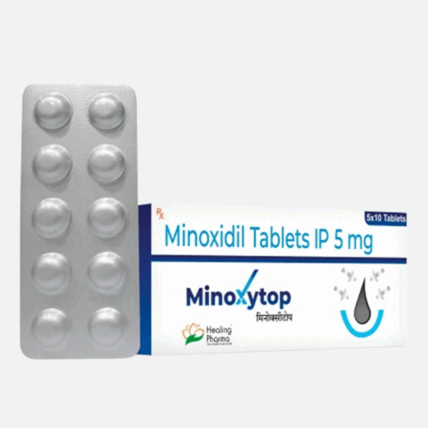 Minoxytop 5mg (Minoxidil Tablets IP) Driada Medical